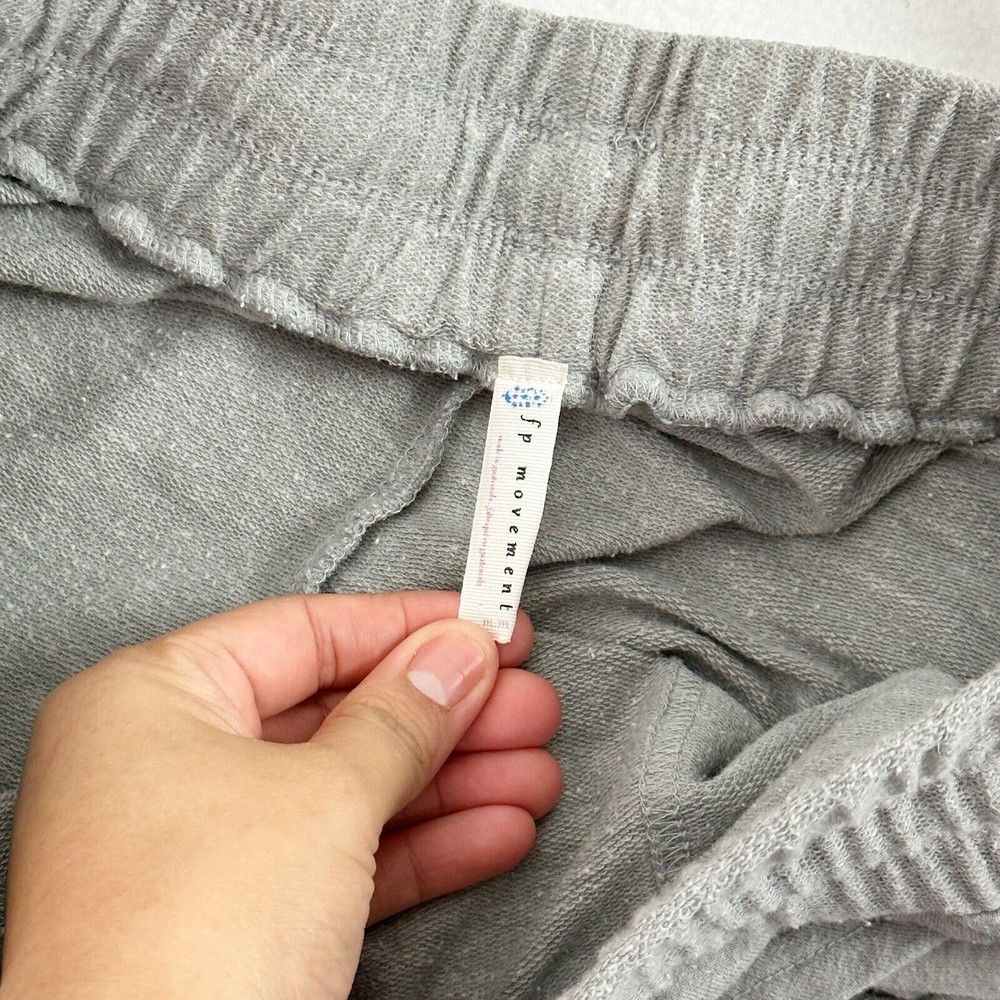 Free People FP Movement High Rise Sunny Skinny Sweatpant Jogger Heathered Gray S - Picture 11 of 12